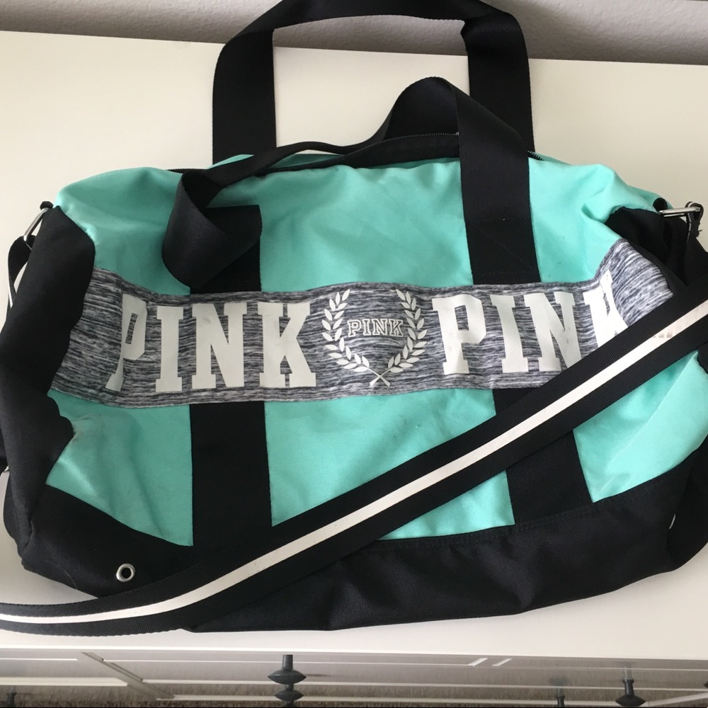 Pink Brand Duffle Bag Tiffany Blue